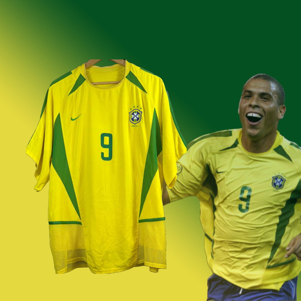 ⭐⭐⭐⭐ 🌟 El Fenómeno del Penta – Brasil Retro Mundial 2002 - Ronaldo Nazário